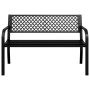 Banco de jardín de acero negro 119 cm | Foro24.es | Tu tienda online para hogar, jardín y más Foro24.es