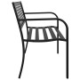 Banco de jardín de acero negro 119 cm | Foro24.es | Tu tienda online para hogar, jardín y más Foro24.es
