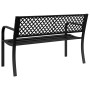 Banco de jardín de acero negro 119 cm | Foro24.es | Tu tienda online para hogar, jardín y más Foro24.es