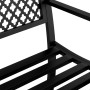 Banco de jardín de acero negro 119 cm | Foro24.es | Tu tienda online para hogar, jardín y más Foro24.es