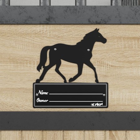 Placa de identificación de establo de acero negro von , Reitausrüstung und Zubehör - Ref: Foro24-172478, Preis: 17,52 €, Raba...