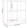 Sideboard aus massivem Kiefernholz, 70 x 33 x 76 cm von vidaXL, Sideboards - Ref: Foro24-809948, Preis: 68,72 €, Rabatt: %
