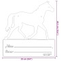 Placa de identificación de establo de acero negro von , Reitausrüstung und Zubehör - Ref: Foro24-172478, Preis: 17,52 €, Raba...