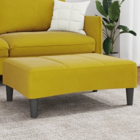 Reposapiés de terciopelo amarillo 77x55x31 cm by , Ottomans - Ref: Foro24-4007379, Price: 68,23 €, Discount: %
