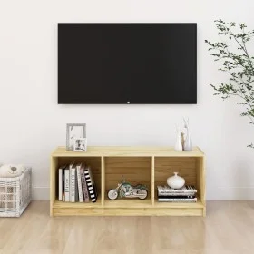 Mueble de TV madera maciza de pino 104x33x41 cm de vidaXL, Muebles TV - Ref: Foro24-809960, Precio: 58,48 €, Descuento: %