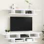 Muebles de TV de pared madera de ingeniería blanco de , Muebles TV - Ref: Foro24-840730, Precio: 65,92 €, Descuento: %