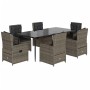 Set comedor jardín 7 pzas y cojines ratán sintético gris von , Gartensets - Ref: Foro24-3262859, Preis: 1,00 €, Rabatt: %