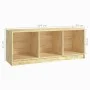 Solid pine wood TV cabinet 104x33x41 cm by vidaXL, TV Furniture - Ref: Foro24-809960, Price: 58,48 €, Discount: %