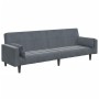 Sofá cama de 2 plazas con taburete terciopelo gris oscuro by , Sofas - Ref: Foro24-3258134, Price: 344,26 €, Discount: %
