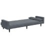 Sofá cama de 2 plazas con taburete terciopelo gris oscuro by , Sofas - Ref: Foro24-3258134, Price: 344,26 €, Discount: %