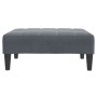Sofá cama de 2 plazas con taburete terciopelo gris oscuro by , Sofas - Ref: Foro24-3258134, Price: 344,26 €, Discount: %