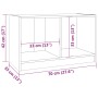 TV-Schrank aus massivem Kiefernholz, 70 x 33 x 42 cm von vidaXL, TV-Möbel - Ref: Foro24-809942, Preis: 38,78 €, Rabatt: %