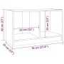 TV-Schrank aus massivem Kiefernholz, 70 x 33 x 42 cm von vidaXL, TV-Möbel - Ref: Foro24-809942, Preis: 38,37 €, Rabatt: %