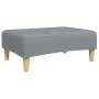 Sofá cama de 2 plazas con taburete tela gris claro by , Sofas - Ref: Foro24-3258103, Price: 317,35 €, Discount: %