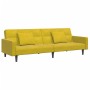 Sofá cama de 2 plazas con taburete terciopelo amarillo by , Sofas - Ref: Foro24-3258120, Price: 333,25 €, Discount: %