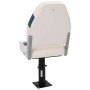 Set de asientos plegables para barco 2 uds con respaldo alto