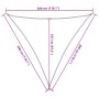 Toldo de vela triangular HDPE arena 160 g/m² 3x3x3 m by , Umbrellas - Ref: Foro24-4002054, Price: 18,30 €, Discount: %