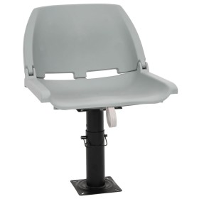 Asientos plegables de barco sin cojín gris 2 uds 48x51x41 cm de , Piezas para veleros - Ref: Foro24-3284274, Precio: 101,89 €...