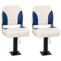 Asientos plegables de barco 4 uds azul y blanco 41x36x48 cm von , Teile für Segelboote - Ref: Foro24-3284288, Preis: 167,74 €...