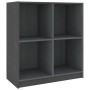 Solid gray pine wood sideboard 70x33x76 cm by vidaXL, Sideboards - Ref: Foro24-809950, Price: 42,39 €, Discount: %