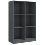 Regal aus massivem grauem Kiefernholz, 70 x 33 x 110 cm von vidaXL, Bücherregale und Regale - Ref: Foro24-809956, Preis: 61,5...