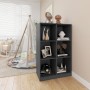 Solid gray pine wood shelf 70x33x110 cm by vidaXL, Bookcases and shelves - Ref: Foro24-809956, Price: 61,52 €, Discount: %