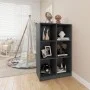 Solid gray pine wood shelf 70x33x110 cm by vidaXL, Bookcases and shelves - Ref: Foro24-809956, Price: 61,52 €, Discount: %