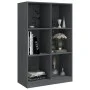 Solid gray pine wood shelf 70x33x110 cm by vidaXL, Bookcases and shelves - Ref: Foro24-809956, Price: 61,52 €, Discount: %