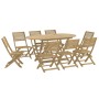 Juego de comedor de jardín 9 piezas madera maciza de acacia by , Garden sets - Ref: Foro24-3295006, Price: 529,96 €, Discount: %