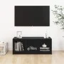 Mueble de TV madera maciza de pino negro 104x33x41 cm de vidaXL, Muebles TV - Ref: Foro24-809964, Precio: 42,37 €, Descuento: %