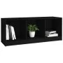 Mueble de TV madera maciza de pino negro 104x33x41 cm de vidaXL, Muebles TV - Ref: Foro24-809964, Precio: 42,37 €, Descuento: %