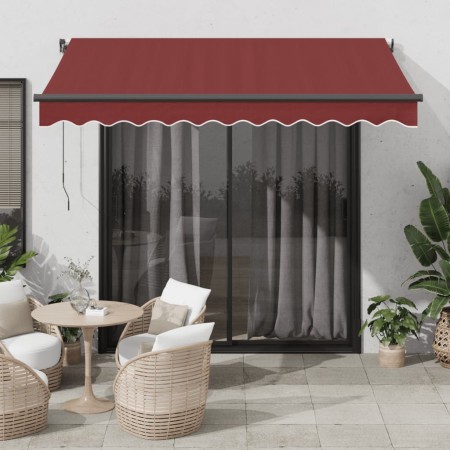 Toldo retráctil automático con luces LED burdeos 300x250 cm von , Markisen - Ref: Foro24-3310182, Preis: 468,58 €, Rabatt: %