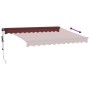 Toldo retráctil automático con luces LED burdeos 300x250 cm von , Markisen - Ref: Foro24-3310182, Preis: 468,58 €, Rabatt: %