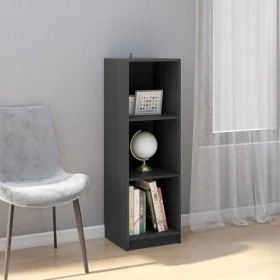 Gray pine wood shelving/space divider 36x33x110 cm by vidaXL, Bookcases and shelves - Ref: Foro24-809938, Price: 41,01 €, Dis...