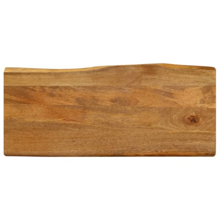 Tablero de mesa borde natural madera maciza mango 100x40x2,5 cm by , Table tops - Ref: Foro24-370756, Price: 58,65 €, Discoun...
