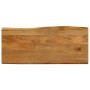 Tablero de mesa borde natural madera maciza mango 100x40x2,5 cm by , Table tops - Ref: Foro24-370756, Price: 58,65 €, Discoun...