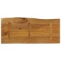 Tablero de mesa borde natural madera maciza mango 100x40x2,5 cm by , Table tops - Ref: Foro24-370756, Price: 58,65 €, Discoun...