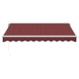 Toldo retráctil manual con luces LED burdeos 300x250 cm von , Markisen - Ref: Foro24-3214969, Preis: 268,23 €, Rabatt: %