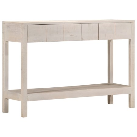 Mesa consola madera maciza de mango blanco 110x35x75 cm by , Side tables - Ref: Foro24-4009375, Price: 220,23 €, Discount: %