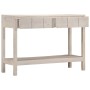 Mesa consola madera maciza de mango blanco 110x35x75 cm by , Side tables - Ref: Foro24-4009375, Price: 220,23 €, Discount: %