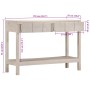 Mesa consola madera maciza de mango blanco 110x35x75 cm by , Side tables - Ref: Foro24-4009375, Price: 220,23 €, Discount: %