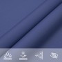 Toldo de vela rectangular de tela oxford azul 2x3 m by , Umbrellas - Ref: Foro24-135530, Price: 27,52 €, Discount: %