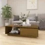 Solid honey brown pine wood coffee table 110x50x33.5 cm by vidaXL, Coffee table - Ref: Foro24-809885, Price: 56,05 €, Discoun...