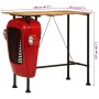 Mesa bar tractor madera maciza mango rojo y marrón 55x120x107cm | Foro24.es | Tu tienda online para hogar, jardín y más Foro24.es