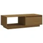 Solid honey brown pine wood coffee table 110x50x33.5 cm by vidaXL, Coffee table - Ref: Foro24-809885, Price: 56,05 €, Discoun...