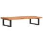 Estante de lavabo de pared de acero y madera maciza de haya von , Badezimmerwaschtische - Ref: Foro24-3302365, Preis: 74,02 €...