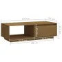 Solid honey brown pine wood coffee table 110x50x33.5 cm by vidaXL, Coffee table - Ref: Foro24-809885, Price: 56,05 €, Discoun...