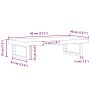 Estante de lavabo de pared de acero y madera maciza de haya by , bathroom vanities - Ref: Foro24-3302373, Price: 108,51 €, Di...
