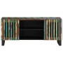 Mueble de TV madera maciza de acacia 105x34x46 cm de , Almacenamiento para CD y DVD - Ref: Foro24-377440, Precio: 99,98 €, De...