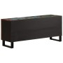 Mueble de TV madera maciza de acacia 105x34x46 cm de , Almacenamiento para CD y DVD - Ref: Foro24-377440, Precio: 99,98 €, De...